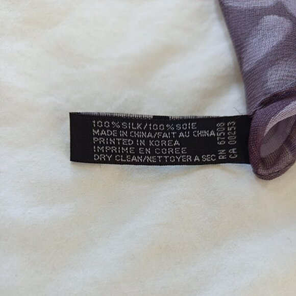 Vintage Ellen Tracy 100% Silk Scarf - Picture 6 of 6